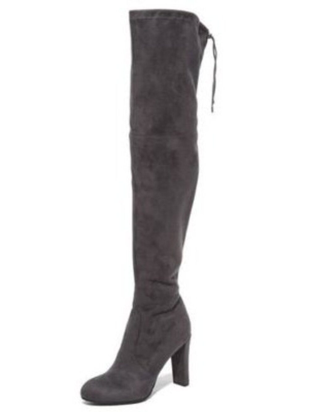 Sam Edelman Kent Charcoal Grey Suede Over-The-Knee Boots